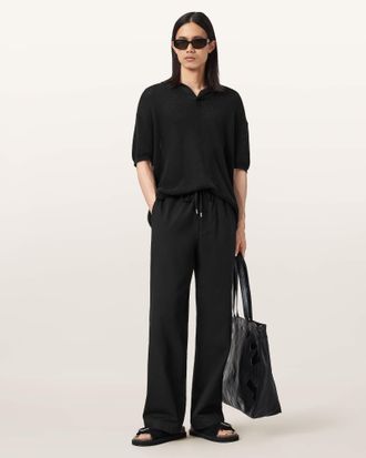 AllSaints Mori Mid Rise Cotton Pants