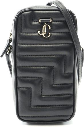 Jimmy Choo London Leather Avenue Phone Case Crossbody Bag