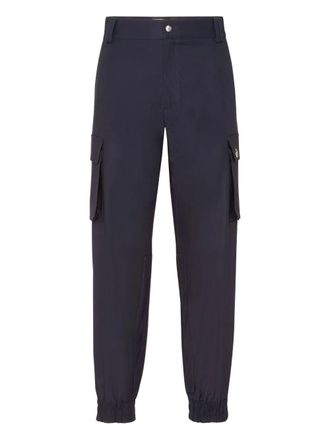 Philipp Plein cargo trousers - men - Polyester/Elastane/Cotton/Cotton - 48 - Blue