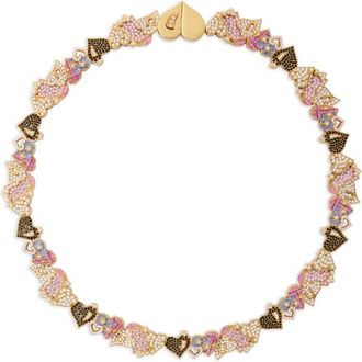 Burberry Hartvormige halsketting - Goud