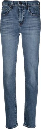 Levi's 724 high-rise slim-fit jeans - women - Cotton/Lyocell/Elastomultiester/Elastane - 31/26 - Blue