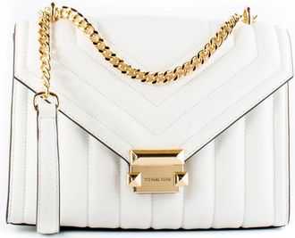Michael Kors White Leather Shoulder Womens Bag