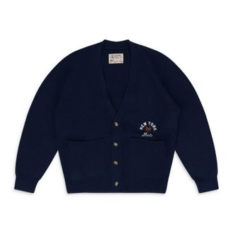 Aim&eacute; Leon Dore Blue Mets Cardigan