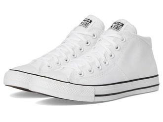 Converse Chuck Taylor All Star Madison Mid-Top Sneaker Womens Shoes White/Black/White : 7 B - Medium, Canvas/Textile