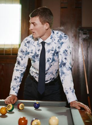 Le 31 Mens Floral shadow shirt Comfort fit