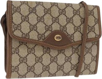 Gucci Pre-owned Cross Body Bag - Dames - Vintage Schoudertas - Beige - ONE Size - Vintage