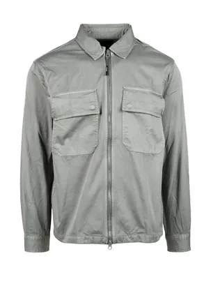 Replay Sage Green Zip Shirt