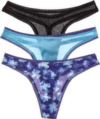 OnGossamer Ongossamer 3Pk Mesh Hip G Thong