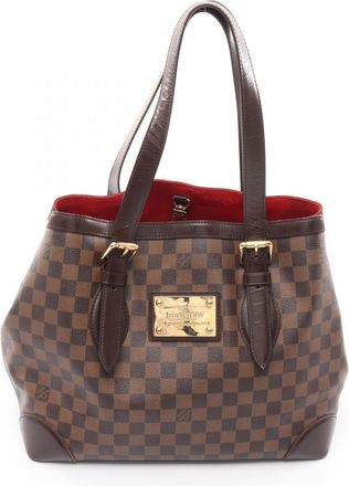 Louis Vuitton Brown Ebene Coated Canvas Leather Tote Bag (Pre-Owned)