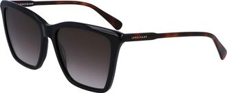 Longchamp LO719S 001 Womens Sunglasses Black Size 56