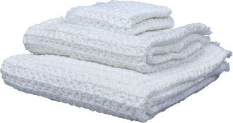 Maison d'&eacute;t&eacute; Toalla blanca en algod&oacute;n gofrado 80 X 150 cm