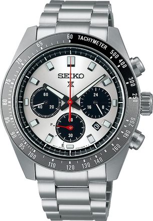 Seiko Prospex Speedtimer Chronograph Silver Dial Mens Watch SSC911P1
