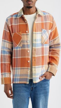 Wax London Whiting Bude Check Overshirt in Pastel Multi at Nordstrom, Size Xx-Large