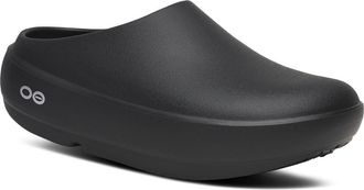Oofos OOclog Clog in Black at Nordstrom, Size 10