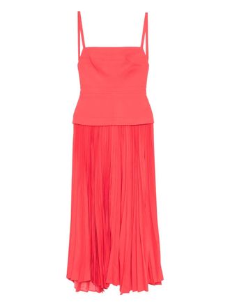 Acler Leasgli midi dress - women - Polyester - 10 - Red