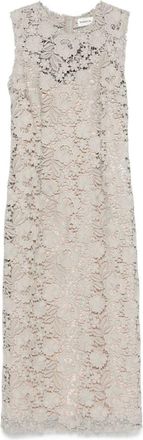 Parosh Beige Peonia Midi Dress