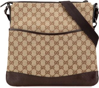 Gucci Pre-owned Gucci GG Canvas Crossbody Unisex 145857 001013