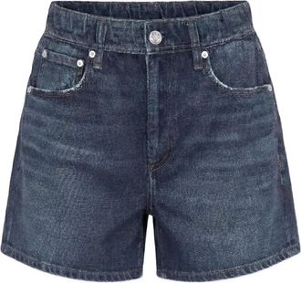 Rag & Bone Shorts con bordi sfrangiati - Blu