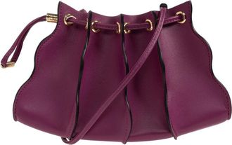 Ulla Johnson Adria Small Crossbody - Dames - Tassen - Paars - Maat: ONE Size Leer