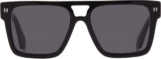 Off-white SPRINGFIELD Dark Grey Square Unisex Sunglasses OERI133 1007 56