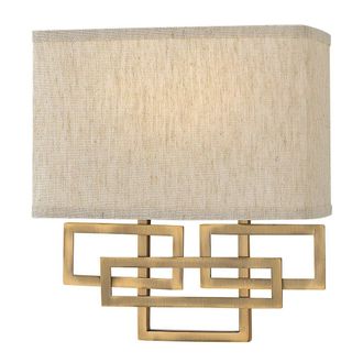 Netlighting Lanza 2 Light Indoor Wall Light Brushed Bronze E14
