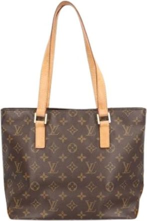 Louis Vuitton Pre-owned Tote Bags, female, Brown, Size: ONE SIZE Pre-owned Cabas Piano Tote Bag