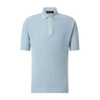 FILIPPO DE LAURENTIIS Truien & Vesten, Heren, Blauw, M, Katoen, Ronde hals knitwear