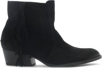 Kenneth Cole Womens Raw Dy Fringe Ankle Boots In Black