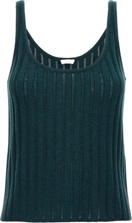 Eres Palace Luxe Top - Dames - Tops zonder mouwen - Groen - L - Wol - Tops