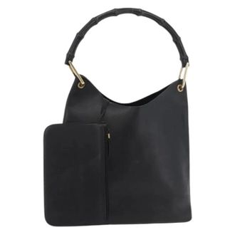 Gucci Pre-owned Handbags, female, Black, Size: ONE SIZE Pre-owned Vintage Shoulder Bag
