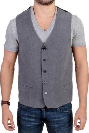 Costume National cotton blend casual Mens vest