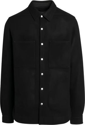 Rick Owens Giacca-camicia con tasca - Nero