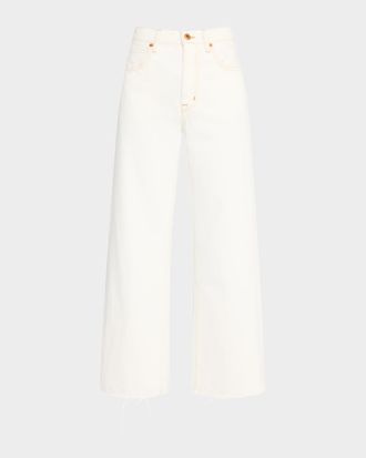 Slvrlake Denim Grace Crop Wide-Leg Jeans