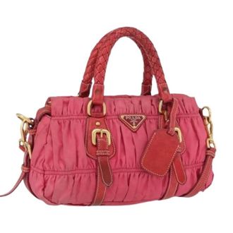 Prada Pre-owned Handbags, female, Pink, Size: ONE SIZE Pre-owned Vintage Shoulder Bag