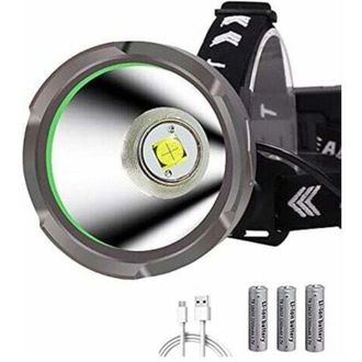 OEM Linterna Frontal Led Recargable De Gran Potencia, 15 000 L&uacute;menes, Weslite Xhp90 De Largo Alcance, Foco Led Ultrapotente, 4 Modos De Iluminaci&oacute;n, Refle