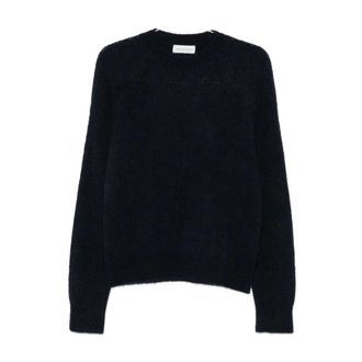 Dries Van Noten Melbourne Jumper - male - Dries Van Noten - Round-neck Knitwear - Blue - S - Knitwear