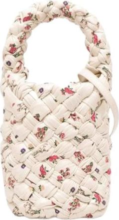 Bottega Veneta Pre-owned Bucket Bags, female, White, Size: ONE SIZE Pre-owned Vintage Bucket Bag