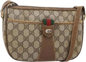 Gucci Pre-owned Cross Body Bags, female, Beige, Size: ONE SIZE Pre-owned Vintage Shoulder Bag