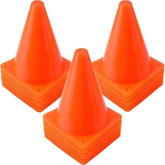 OEM Conos De Entrenamiento De Pl&aacute;stico, Paquete De 40 Unidades, Color Naranja, 17,8 Cm De Altura, Perfectos Para Actividades Al Aire Libre Y Eventos Festi