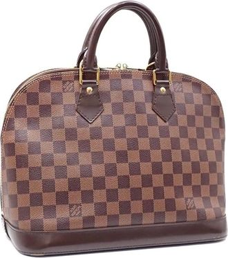 Louis Vuitton Pre-owned Handbags, female, Brown, Size: ONE SIZE Pre-owned Dome Satchel Handbag