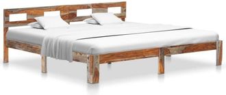 vidaXL Giroletto senza Materasso in Legno Massello 200x200 cm - Vidaxl