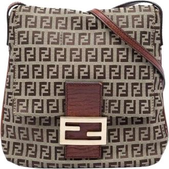 Fendi Pre-owned Canvas fendi-bags - Dames - Vintage Schoudertas - Bruin - ONE Size - Vintage