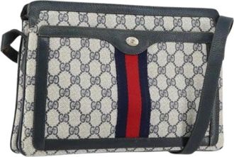 Gucci Pre-owned Cross Body Bags, female, Blue, Size: ONE SIZE Pre-owned Cross Body Bag