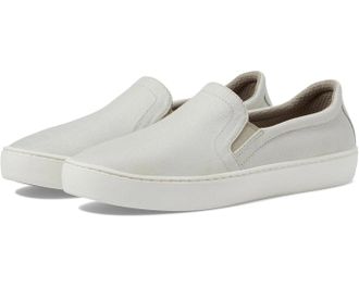 L.L.Bean Womens L. L. Bean Eco Bay 521779 Sneakers Silver Canvas Slip-On Shoes HAWK1916