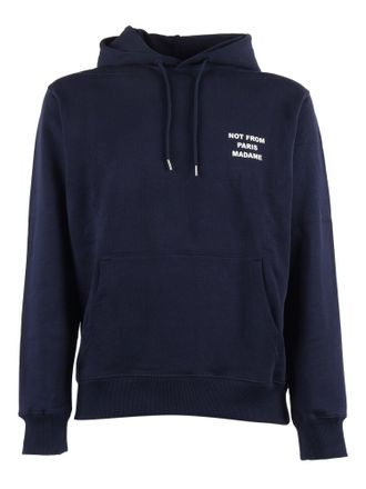 Dr&ocirc;le de Monsieur Navy Bold Slogan Hoodie