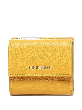 Coccinelle grained-leather wallet - Yellow