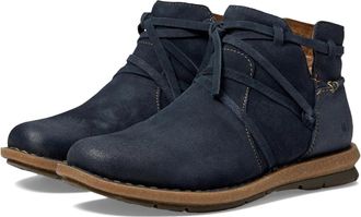 Born Womens Born Tarkiln BR0013634- Boots Navy Leather Ankle Bootie VER1197