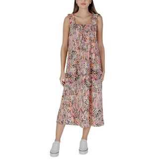 b.young Multicolor Katoenen Lange Jurk - Dames - Casual kleedjes - Veelkleurig - S - Katoen - Kleedjes