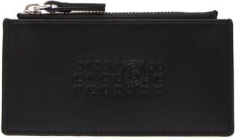 Maison Margiela Signature leather cardholder - women - Calf Leather - One Size - Black