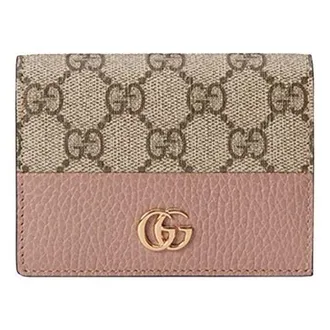 Gucci (WMNS) Gucci GG Marmont Card Case Porcelain Rose 658610-17WAG-5788